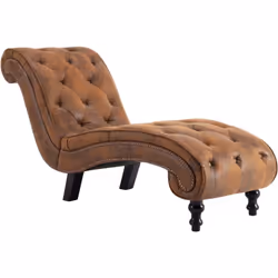 Mettez en valeur votre espace de vie existant avec cette chaise longue de grand style ! Dotée d'un épais rembourrage en simil ...