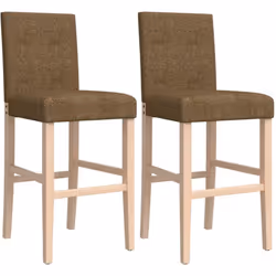 Ces chaises de bar, avec leur dossier doux, seront idéales pour une utilisation quotidien dans votre cuisine, salle à manger, ...