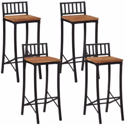 Ces chaises de bar en bois rustiques sont d'excellents suppléments à la décoration de votre pièce ! Matériau durable : le boi ...