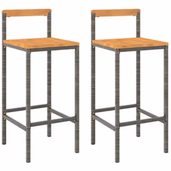 Ces tabourets de bar au design moderne sont conçus pour être un supplément pratique à votre espace de vie extérieur et intéri ...