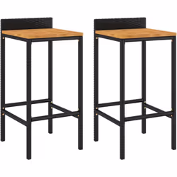 Ces tabourets de bar au design moderne sont conçus pour être un supplément pratique à votre espace de vie extérieur et intéri ...