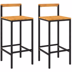 Ces tabourets de bar au design moderne sont conçus pour être un supplément pratique à votre espace de vie extérieur et intéri ...