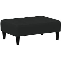 Décoshop26 - Repose-pieds tabouret 77 x 55 x 31 cm en velours noir DEC030522