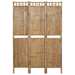Paravent séparateur de pièce - DEC030727 - 3 panneaux - Bambou marron - 120 x 180 cm - Design contemporain