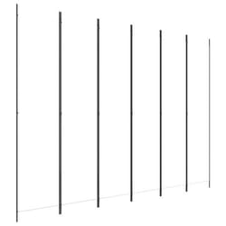 Paravent séparateur de pièce - DEC031049 - 6 panneaux - 300 x 220 cm - Tissu blanc - Fer durable
