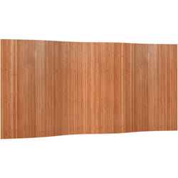 Paravent séparateur de pièce cloison 165 x 400 cm bambou brun DEC031148