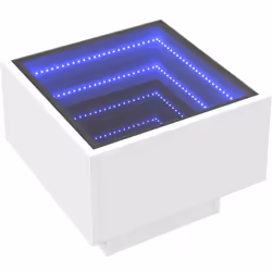 Cette table d'appoint unique dotée d'un miroir à LED infini est adaptée à différents endroits. C'est une table indispensable ...