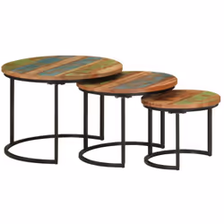 Ces tables gigognes allient un design classique avec un aspect pratique et simple, ce qui en fait un supplément précieux et é ...