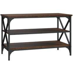 Décoshop26 - Meuble tv console fonctionnel et stylé avec étagères 80 x 40 x 50 cm bois d'ingénierie et métal DEC031436