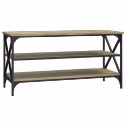 Meuble TV - DEC031437 - Bois dingénierie - 100 x 40 x 50 cm - Style industriel - Rangement spacieux