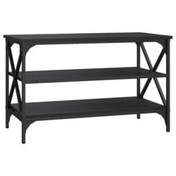 Meuble TV - DEC031442 - Bois dingénierie - Noir - 80 x 40 x 50 cm - Style industriel