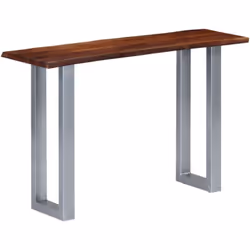 Cette table console au style industriel et décontracté s'intégrera parfaitement dans votre maison ou bureau. Le dessus de tab ...