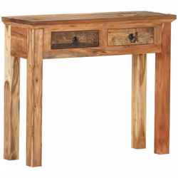 Si vous recherchez une touche de charme rustique à ajouter à votre décoration intérieure, cette table console en bois est pou ...