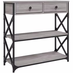 Ajoutez une touche d'élégance à votre entrée, salon ou couloir avec cette table console élégante. Matériau durable : le bois  ...