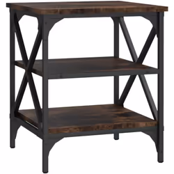 Donnez à votre salon une transformation industrielle unique avec cette table d'appoint élégante ! Matériau robuste : le bois ...