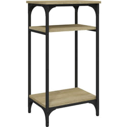 Décoshop26 - Table d'appoint console d'entrée avec étagère 40 x 30 x 75 cm bois d'ingénierie et acier DEC032414