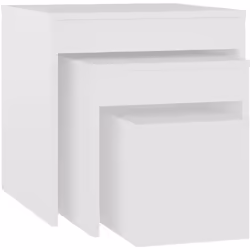 Cet ensemble de tables gigognes polyvalent est l’alternative parfaite pour les petits appartements ou là où l'espace est un p ...