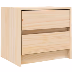 Cette table de chevet en bois au design élégant est un supplément intemporel à votre décoration intérieure. Matériau durable  ...