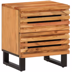 Cette table de chevet en bois de style industriel sera un supplément décoratif ainsi que pratique à votre décoration. Bois d’ ...