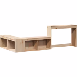 Cette table de chevet polyvalente en bois combine un meuble de rangement et un bureau en un seul, offrant une solution de ran ...