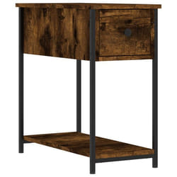 Table de chevet - DEC033536 - Bois dingénierie - 1 tiroir - 30 x 60 x 60 cm - Marron