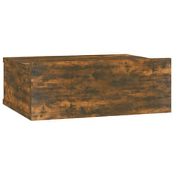Décoshop26 - Table de chevet murale avec tiroir 40 x 30 x 15 cm bois d'ingénierie marron DEC033920