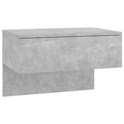 Table de chevet murale - DEC034295 - Bois dingénierie - 60 x 40 x 40 cm - Gris béton - 1 tiroir
