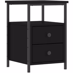 Cette table de chevet au style industriel est un supplément intemporel à votre décoration intérieure. Matériau durable : le b ...