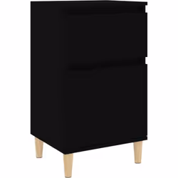 Cette table de chevet au design élégant est un supplément intemporel à votre décoration intérieure. Matériau durable : le boi ...