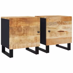 Introduisez un air de charme industriel dans votre intérieur avec ces tables de chevet en bois ! Les variations de grain et d ...