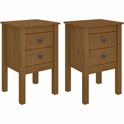 Cet ensemble de tables de chevet en bois au design élégant est un supplément intemporel à votre décoration intérieure. Bois d ...