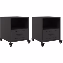 Ces tables de chevet avec un design élégant sont un supplément intemporel à votre décoration intérieure. Matériau stable : le ...