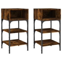 Table de chevet - DEC - Lot de 2 - Bois dingénierie - Fer - 35 x 345 x 70 cm