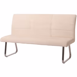 Ce banc de cuisine au design moderne impressionne par son grand confort d'assise grâce à l'assise et au dossier larges et rem ...