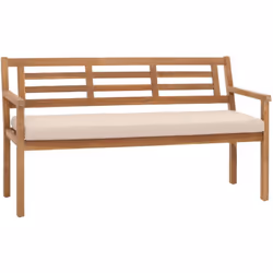 Le banc de jardin en bois d'acacia massif offre non seulement un design attrayant, mais impressionne également par sa qualité ...