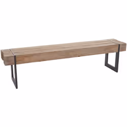 Ce banc de cuisine rustique au design industriel attire tous les regards dans votre salon. Grâce à la combinaison de matériau ...