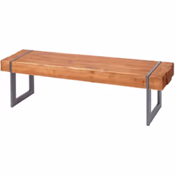 Ce banc de cuisine rustique au design industriel est un véritable accroche-regard dans votre salon. Avec la combinaison de ma ...