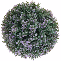 Boule de buis artificiel en topiaire Résistant aux UV et aux intempéries Pour usage intérieur et extérieur Réplique détaillée ...