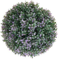 Décoshop26 - Boule de buis artificiel en forme de topiaire décoration intérieur ou extérieur diamètre 35 cm violet 040006007