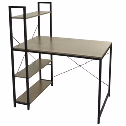 Bureau - Non spécifié - 100 x 60 cm - Métal - MDF - Gris brun
