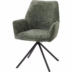 La chaise de salle à manger avec chenille élégante allie un design élégant à un grand confort. La fonction de positionnement  ...