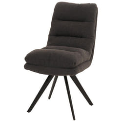 Chaise de salle à manger - Noname - Pivotante - Tissu bouclé gris foncé - Confort extra - 130 kg max