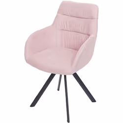 Cette chaise rembourrée chic au design moderne donne une élégance à n'importe quelle pièce et est un véritable accroche-regar ...