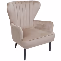 Le fauteuil vous invite à vous détendre et à profiter. Les pieds en métal détendent le produit et lui donnent un aspect exclu ...
