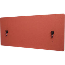 Décoshop26 - Cloison de bureau acoustique brise-vue tableau d'affichage à double paroi en tissu 60x140 cm marron 040006431