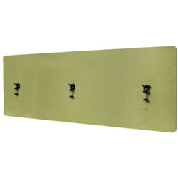 Décoshop26 - Cloison de bureau acoustique brise-vue tableau d'affichage à double paroi 60x160 cm en tissu vert 040006433