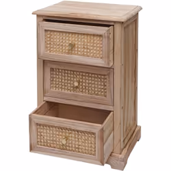 Cette commode chic impressionne par son design naturel et moderne et constitue un meuble idéal pour créer de l'ordre dans vot ...