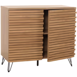 La commode offre suffisamment d'espace pour vos ustensiles avec ses quatre compartiments de rangement spacieux. Ceux-ci sont  ...