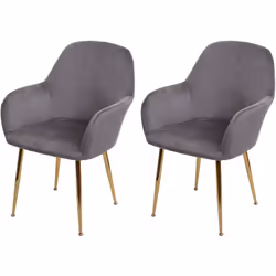 Cette chaise rembourrée chic au design moderne ajoute de l'élégance à n'importe quelle pièce et attire tous les regards. La c ...