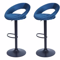 Le tabouret de bar peut pivoter à 360° et la hauteur peut être facilement réglée à l'aide du ressort à gaz. Le repose-pieds s ...